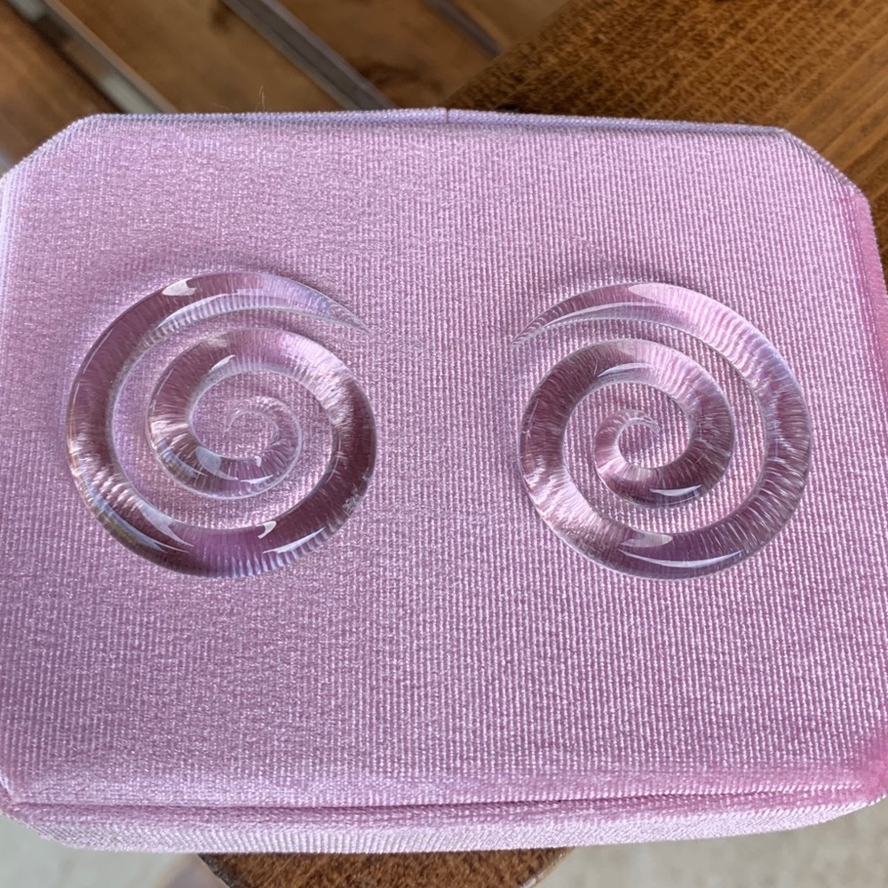 2g tempered glass earrings